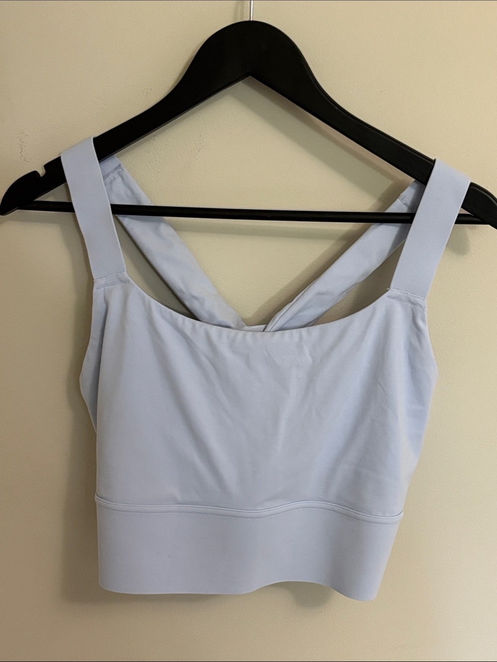 Athleta- light support yoga bra light blue